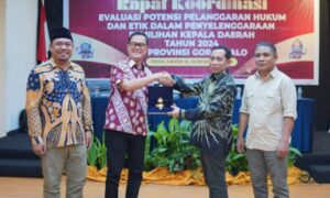 KPU Gorontalo Gelar Rapat Evaluasi Potensi Pelanggaran Hukum dan Etika Pilkada
