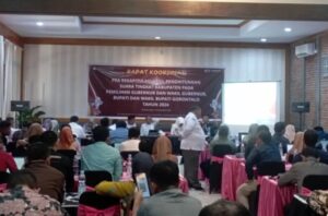 KPU Kabgor Gelar Rapat Koordinasi Pra Rekapitulasi Hasil Penghitungan Suara