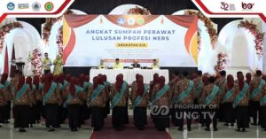 Sebanyak 51 Lulusan Ners UNG Resmi Sumpah Sebagai Perawat