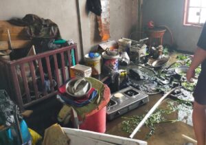 Ditinggalkan Kosong, Sebuah Rumah di Limboto Nyaris Dilalap Api 