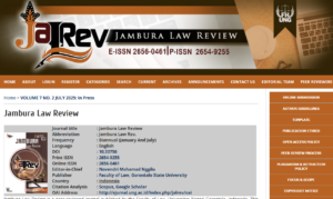 Jambura Law Review Raih Peringkat Q2 Scimago Journal Rank