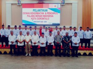 Hadiri Pelantikan PMI Kota Gorontalo, Begini Harapan Irwan Hunawa
