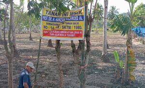 Diduga Lahan Bermasalah, Pemilik Pasang Baliho di Pasar Hewan Pulubala