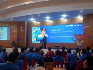 Hadir di Pelantikan, Begini Pesan Gubernur Gorontalo ke DPD I KNPI Gorontalo