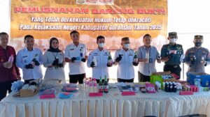 Skincare Ilegal hingga Sabu Dimusnahkan Kejari Gorontalo
