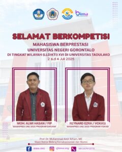 Dua Mahasiswa UNG Tembus Seleksi Pilmapres Wilayah
