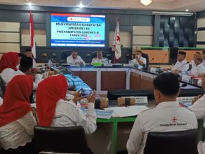 Bupati Sofyan Puhi Buka Musyawarah PMI ke-XI, Dorong Pembentukan UTD Sendiri