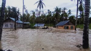 Banjir Setinggi 1,5 Meter Rendam Permukiman Warga Desa di Marisa