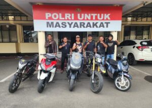 Sindikat Curanmor Lintas Provinsi Terungkap, 5 Motor Curian Diamankan di Sulut