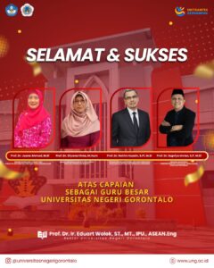 UNG Tambah 4 Guru Besar, Perkuat Daya Saing Riset dan Tridharma Perguruan Tinggi