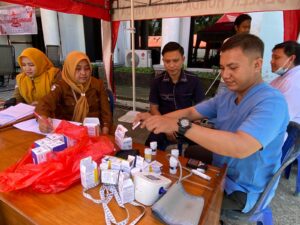 Puskesmas Limboto Fasilitasi Cek Kesehatan Gratis pada Donor Darah HPN ke-80