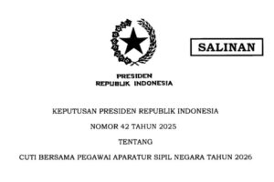 Pemerintah Pusat Umumkan Cuti Bersama ASN Tahun 2026