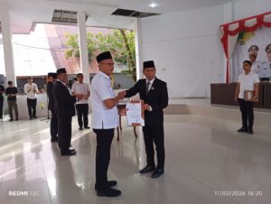 Wali Kota Kotamobagu Lantik Plt Inspektur Daerah
