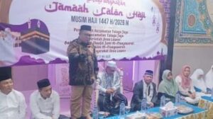 Pelepasan Jamaah Haji, Sugondo Ingatkan Jaga Fisik dan Kebersamaan