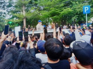 Pengawalan Ketat, Prabowo Tiba di Lapangan Merdeka Gorontalo