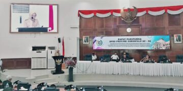 Rapat Paripurna DPRD Provinsi Gorontalo, Senin (27/7/2026)