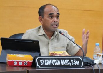 Ketua Bapemperda DPRD Provinsi Gorontalo Syarifudin Bano, S.Sos