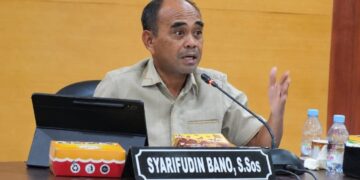 Ketua Bapemperda DPRD Provinsi Gorontalo Syarifudin Bano, S.Sos