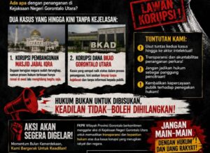 FKPR Minta Kejari Gorontalo Utara Transparan Tangani Dua Perkara Dugaan Korupsi