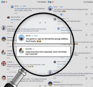 Begini Tanggapan Netizen, Saat Gubernur Gusnar Ismail Disebut Tak Bermanfaat bagi Masyarakat Gorontalo