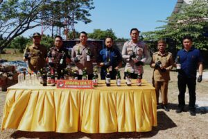 Polres Gorontalo Musnahkan 8.080 Liter Cap Tikus